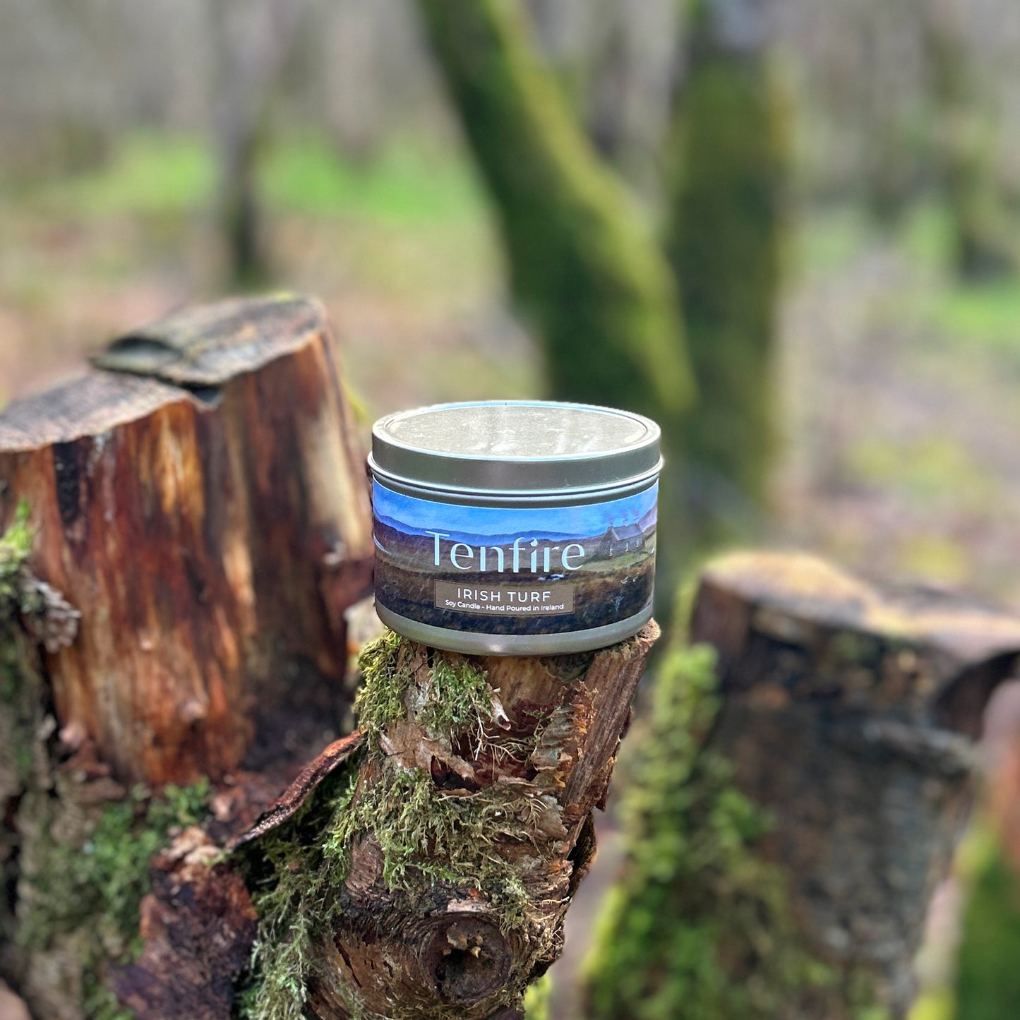 Irish Turf Soy Wax Candle Tin