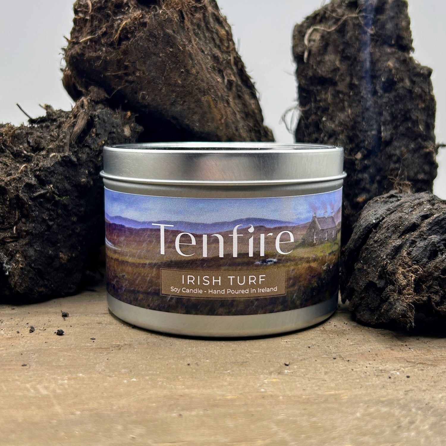 Candle collection featuring the Irish turf candle