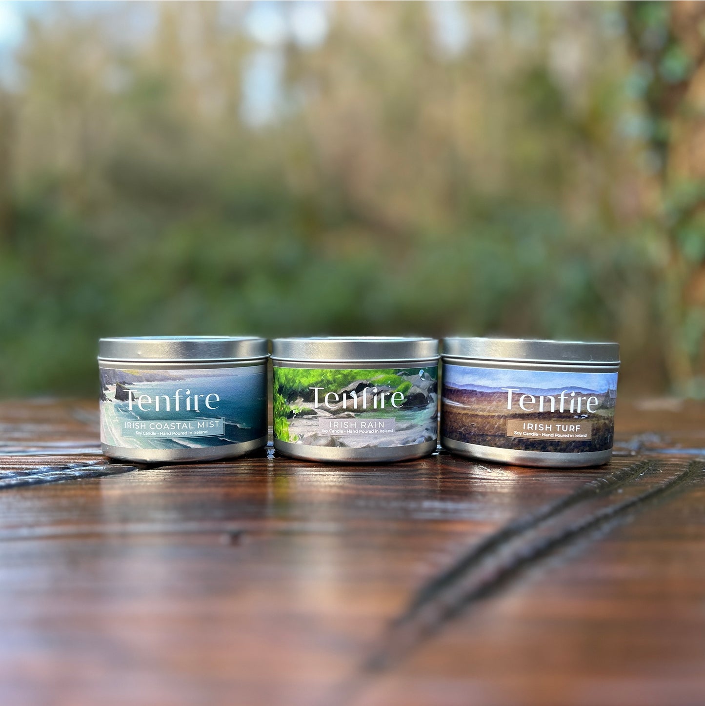 Irish Candles Gift Set of 3 - Irish Turf, Irish Coastal Mist, Irish Rain