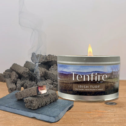 Essential Irish Turf Peat Gift Set - Soy Wax Candle & Incense Pack