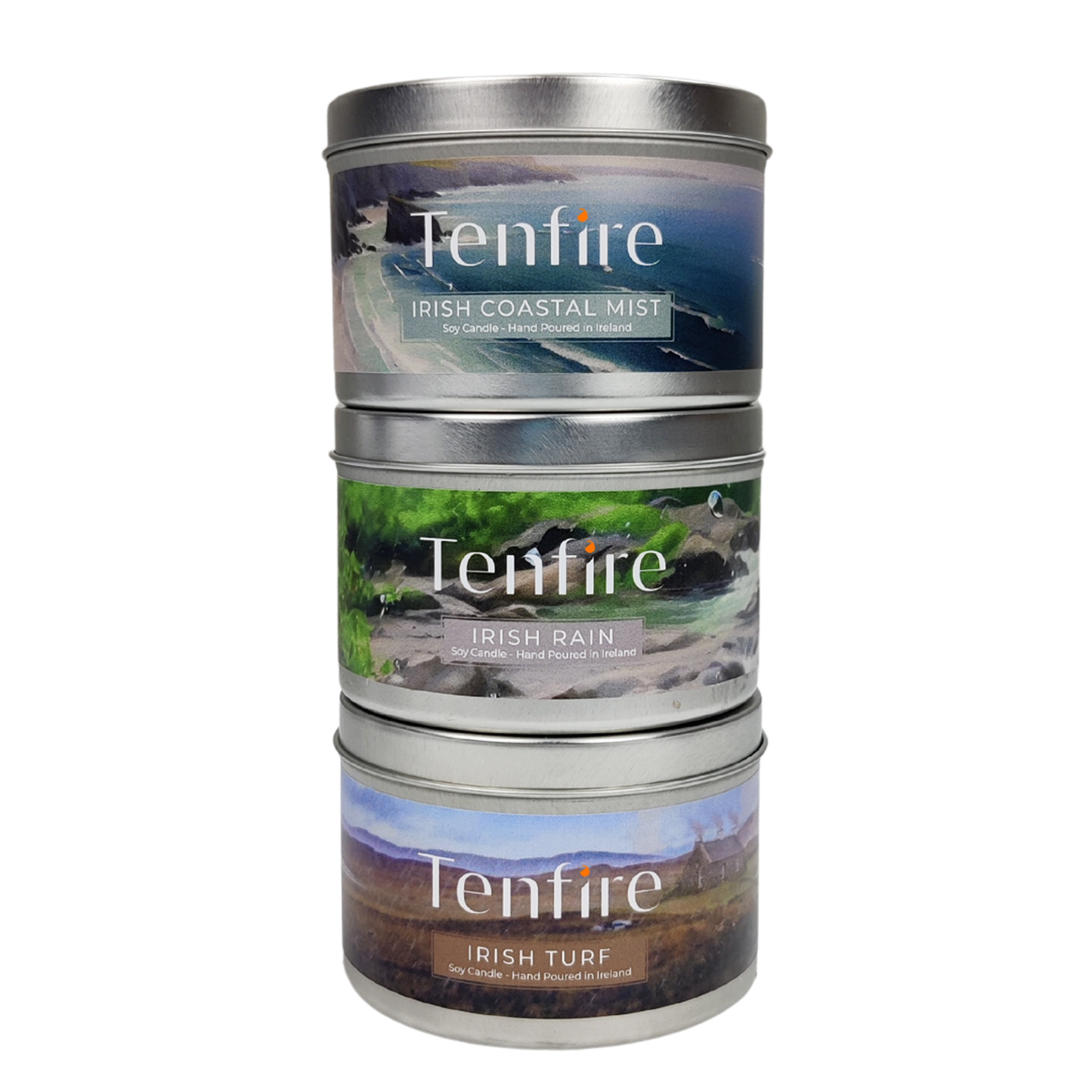 Irish Candles Gift Set - Turf, Coastal Mist & Rain