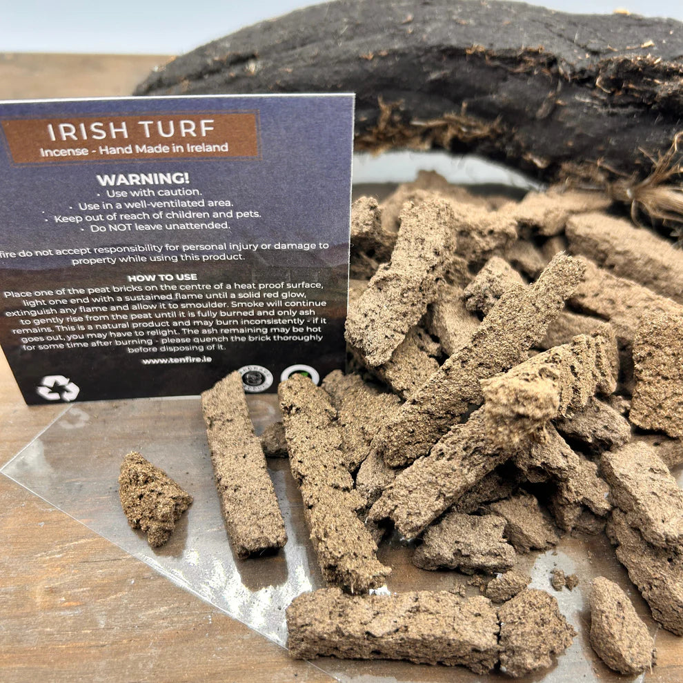 Essential Irish Turf Peat Gift Set - Soy Wax Candle & Incense Pack